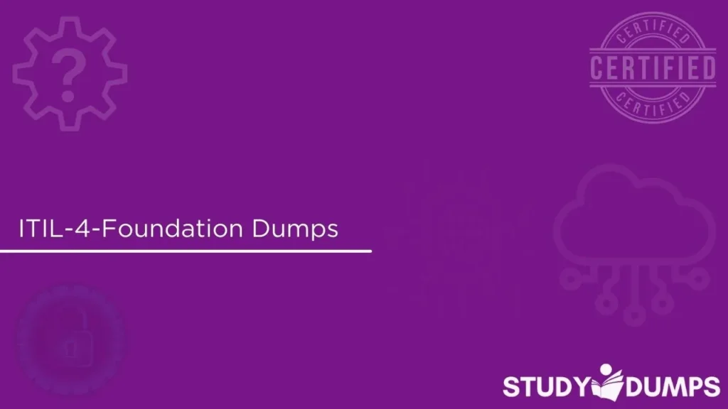 ITIL-4-Foundation Dumps